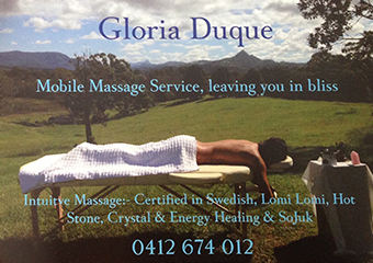 Gloria Duque therapist on Natural Therapy Pages