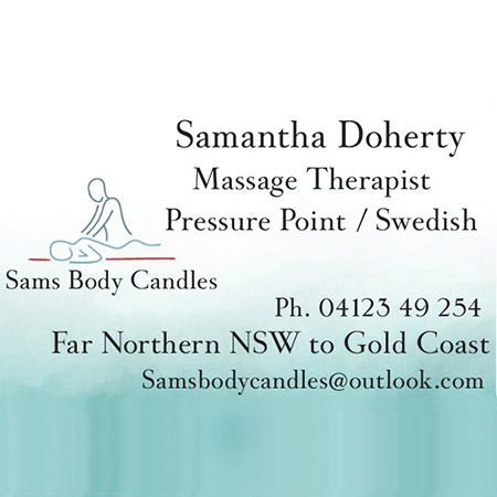 Sams Body Candles and Massage therapist on Natural Therapy Pages