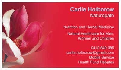 Carlie Holborow therapist on Natural Therapy Pages
