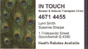 In Touch Bowen & Natural Therapies Clinic therapist on Natural Therapy Pages