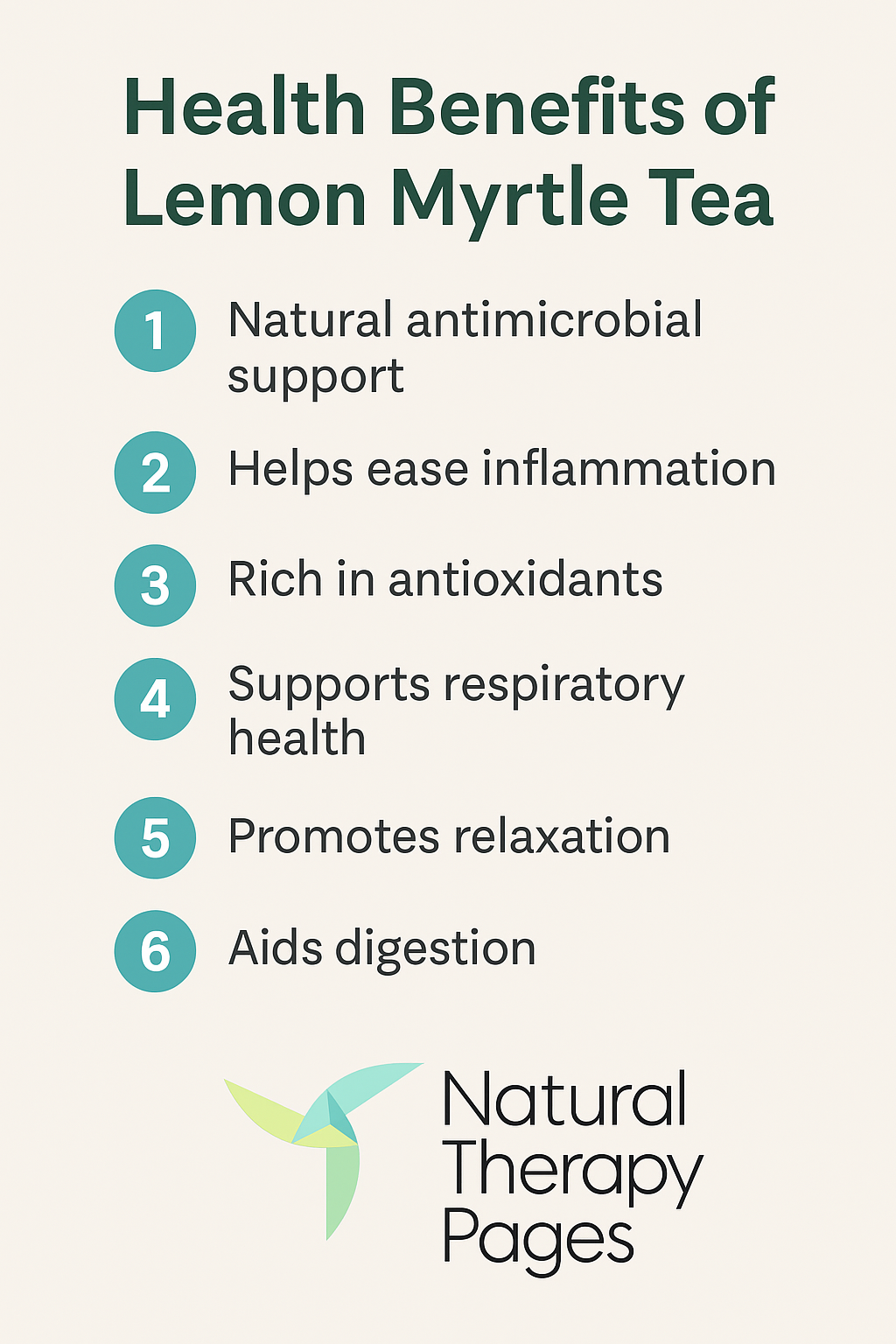 Lemon myrtle tea benefits