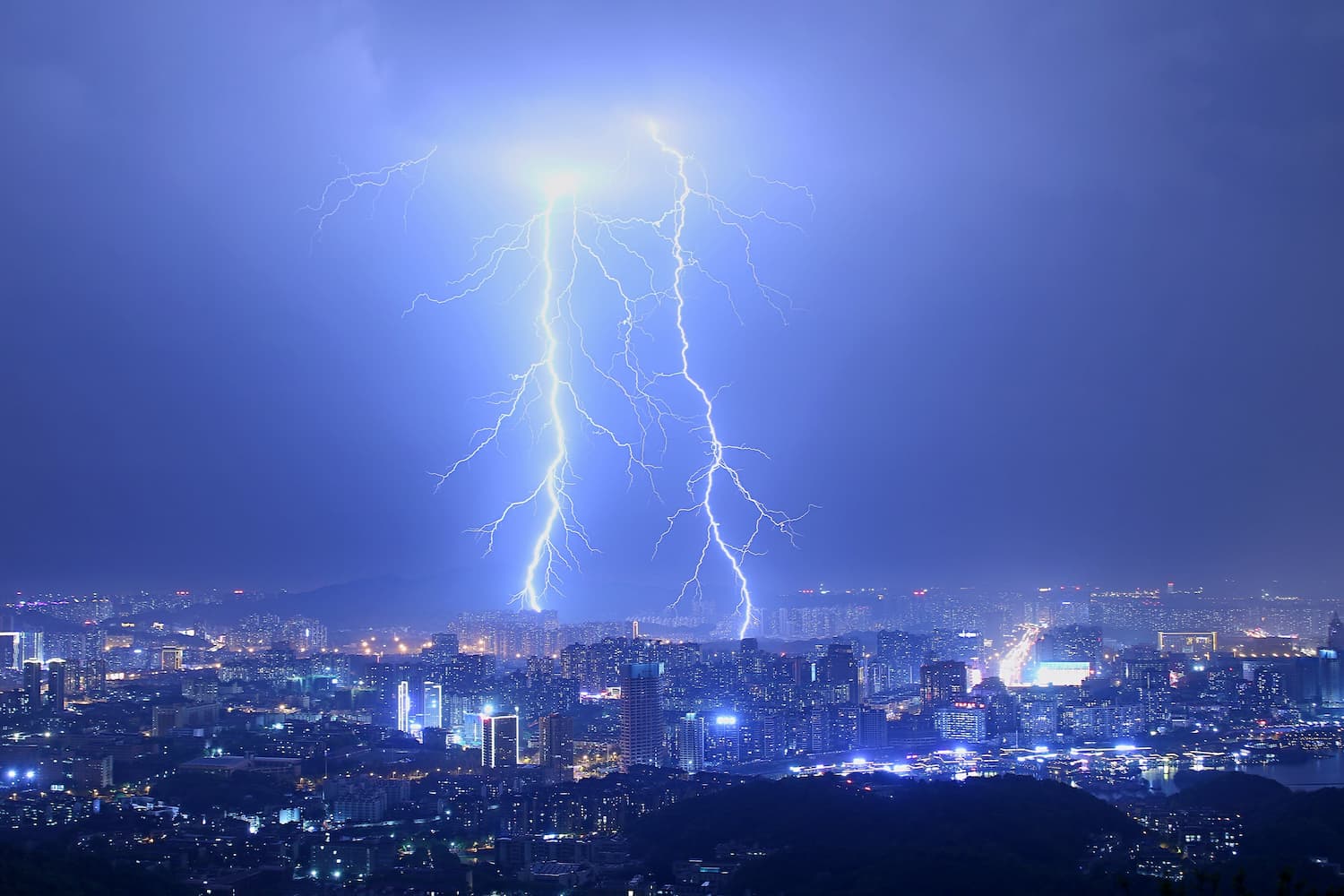 Astraphobia, fear of thunder and lightning